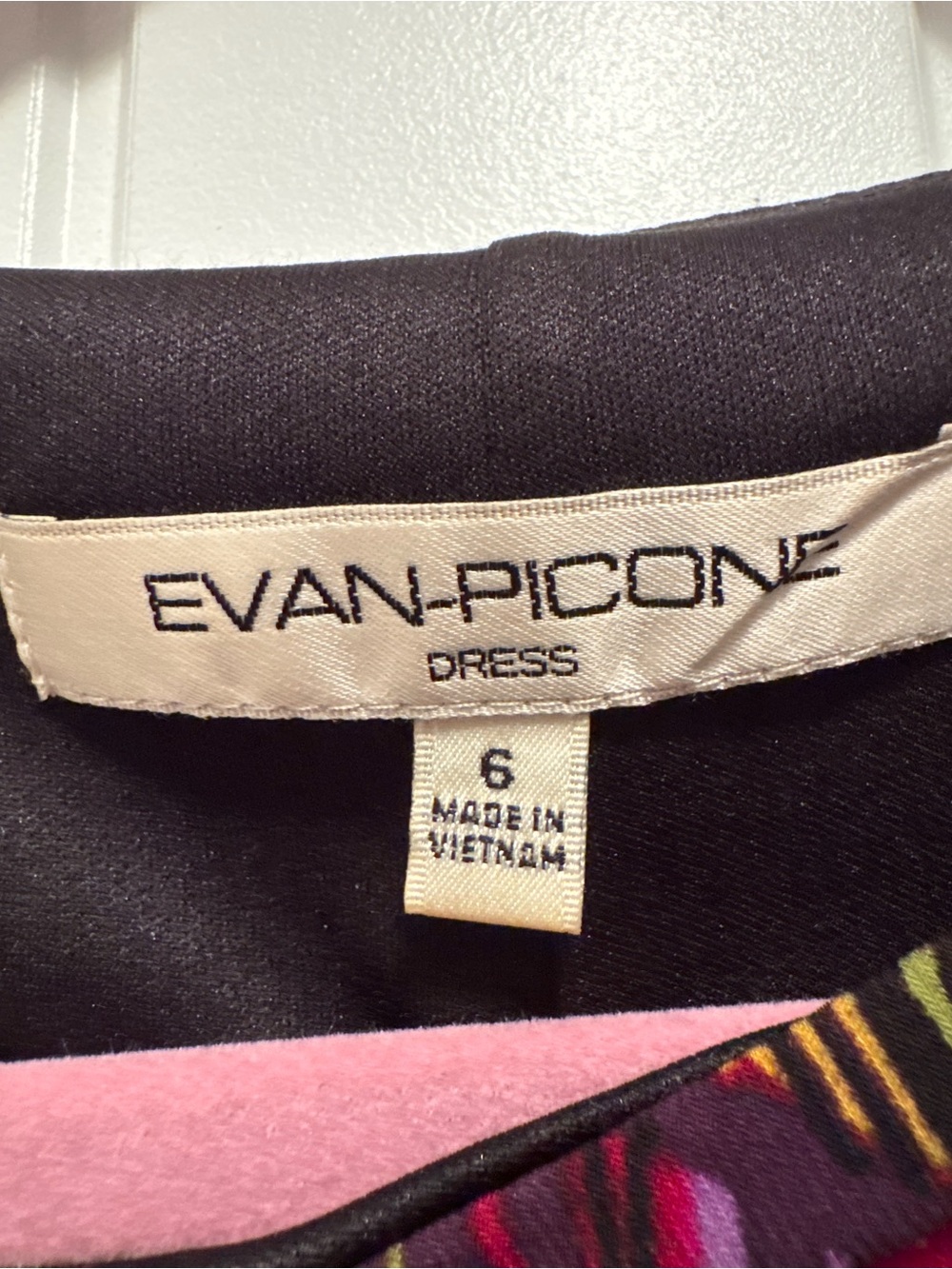 Evan Picone Size 6 Multicolor Peacock Feather Print Sheath Dress - Picture 2 of 4